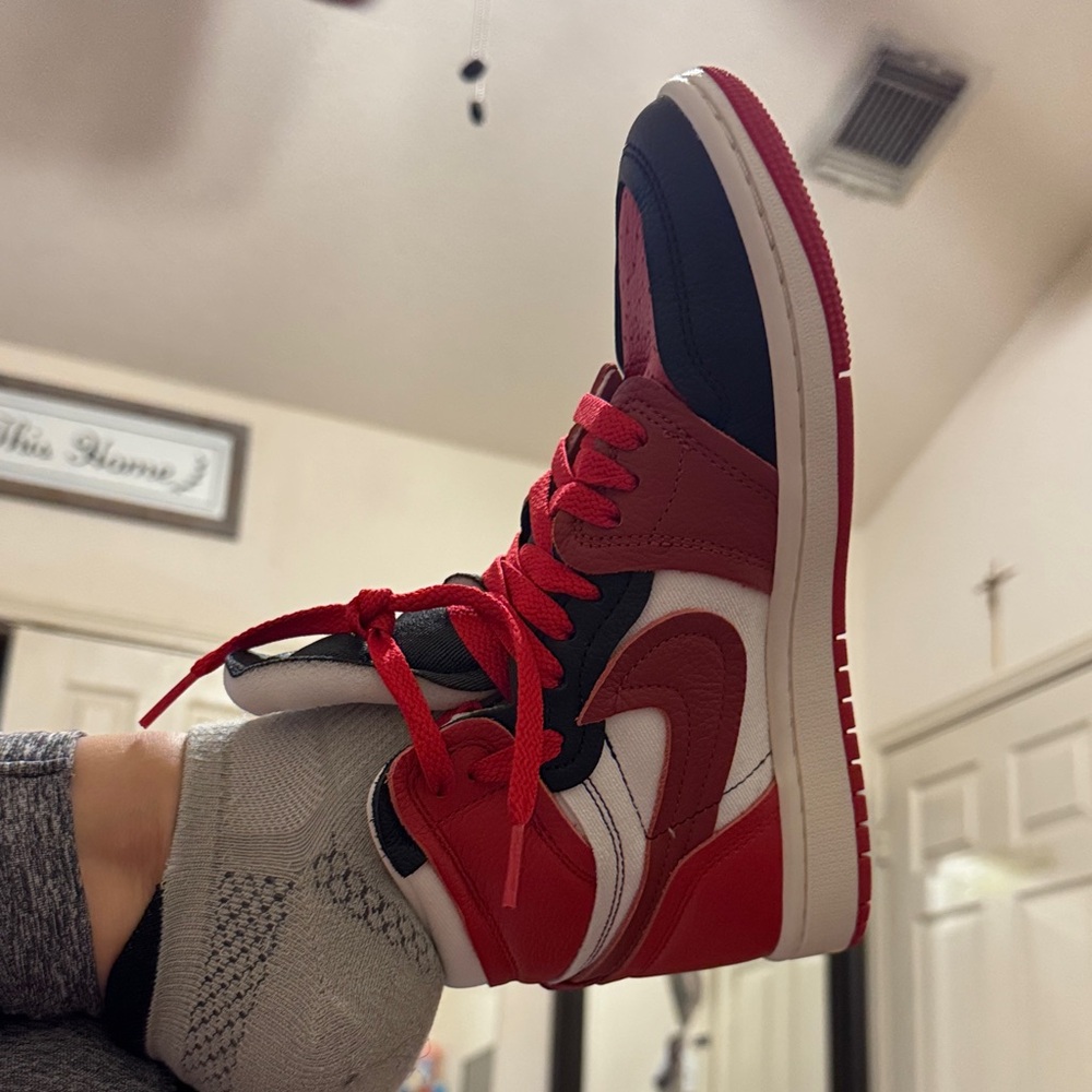 Jordan Kids Sneakers Red and Black